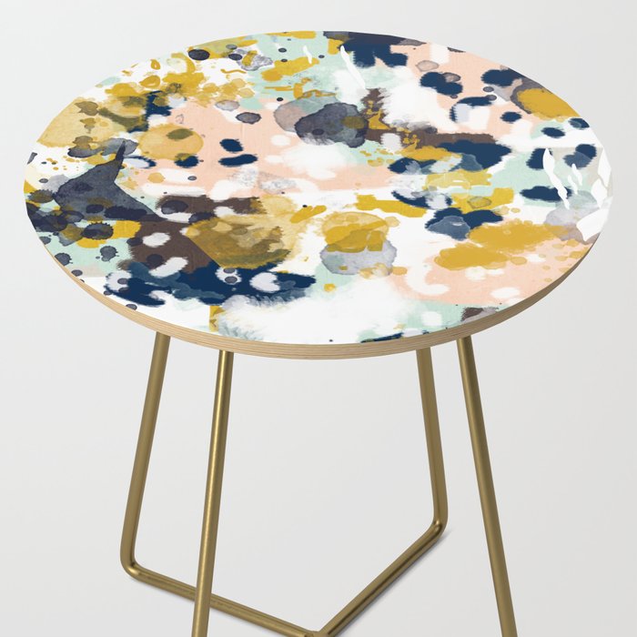 Sloane - abstract painting gender neutral baby nursery dorm college decor Side Table Gallery Image 2