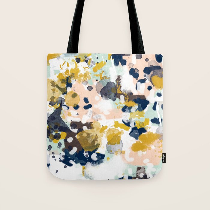 Sloane - abstract painting gender neutral baby nursery dorm college decor Tote Bag Gallery Image 1