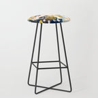 Sloane - abstract painting gender neutral baby nursery dorm college decor Stool Gallery Image 1