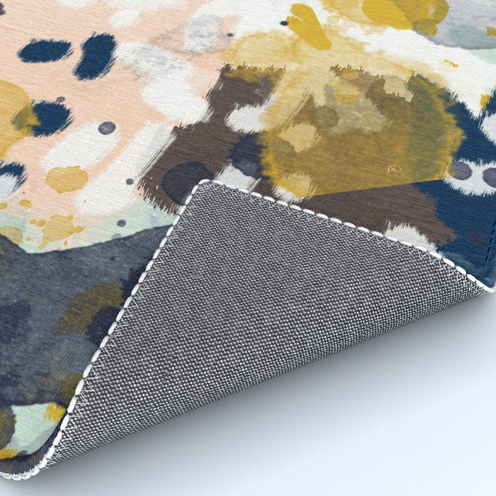Sloane - abstract painting gender neutral baby nursery dorm college decor Rug Gallery Image 4
