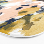 Sloane - abstract painting gender neutral baby nursery dorm college decor Bath Mat Gallery Image 3