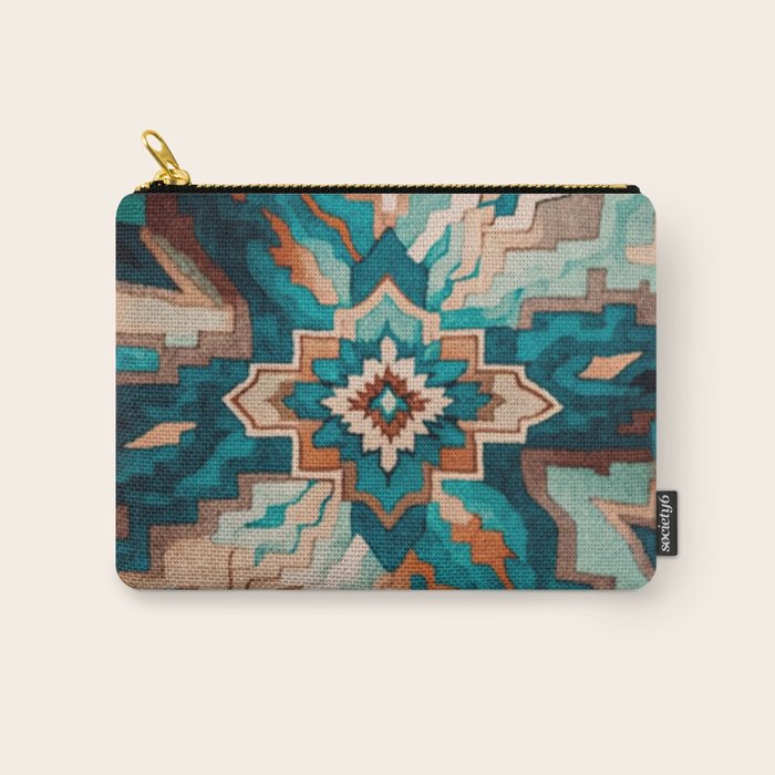 Abstract Geometric Southwest Carry All Pouch Gallery Image 1
