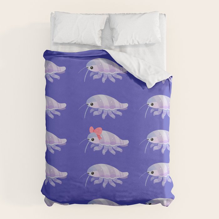 Ribbon giant isopod Duvet Cover Gallery Image 6