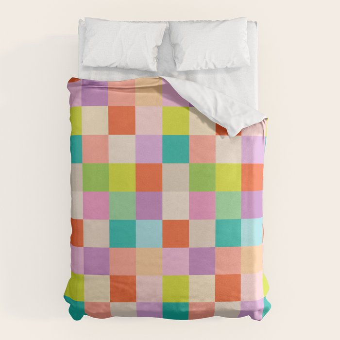 Bright Checks Duvet Cover Gallery Image 1