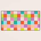 Bright Checks Desk Mat Gallery Image 3