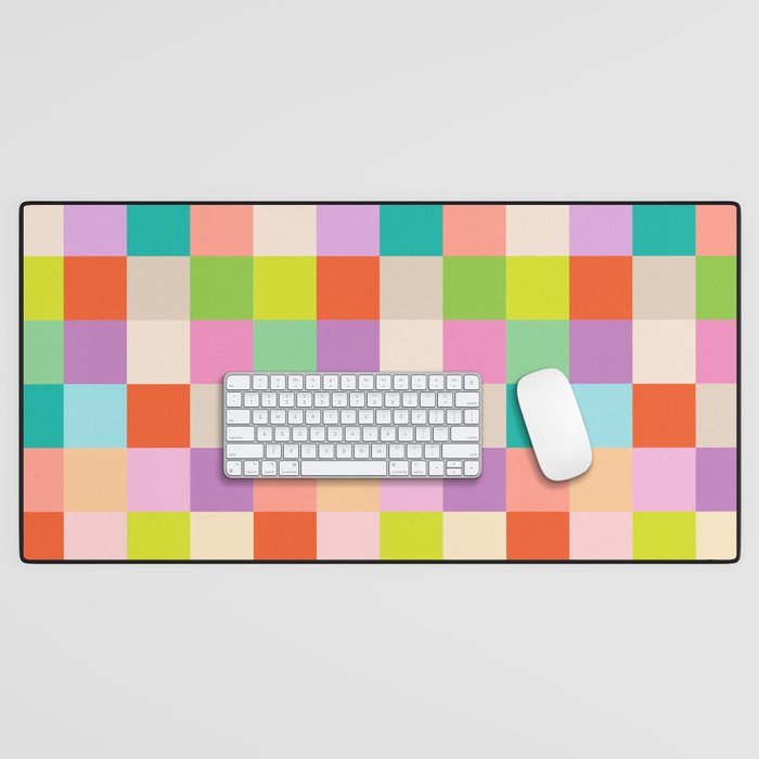 Bright Checks Desk Mat Gallery Image 1