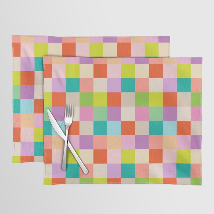 Bright Checks Placemat Gallery Image 1