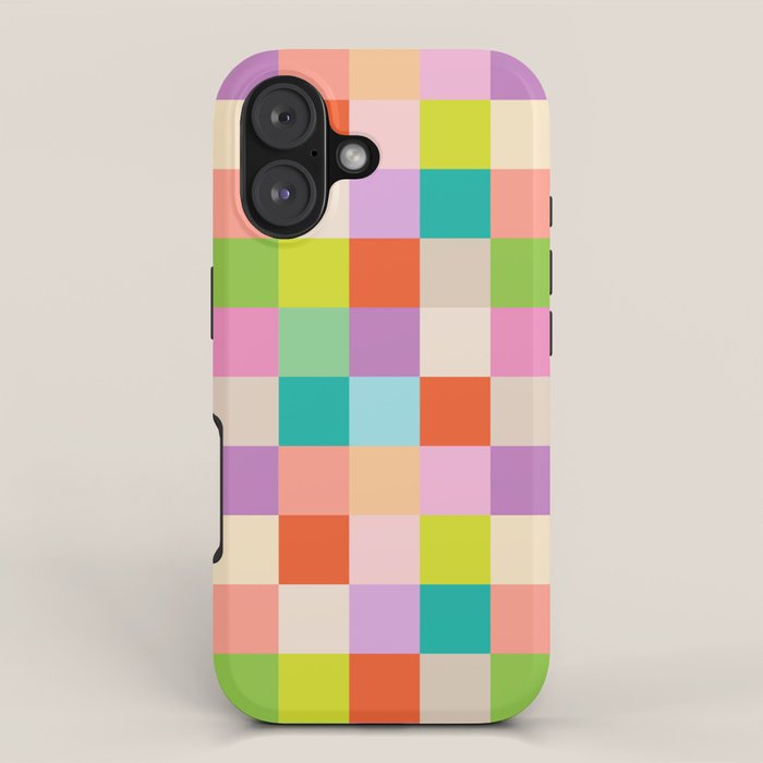 Bright Checks iPhone Case Gallery Image 1