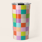 Bright Checks Travel Mug Gallery Image 1