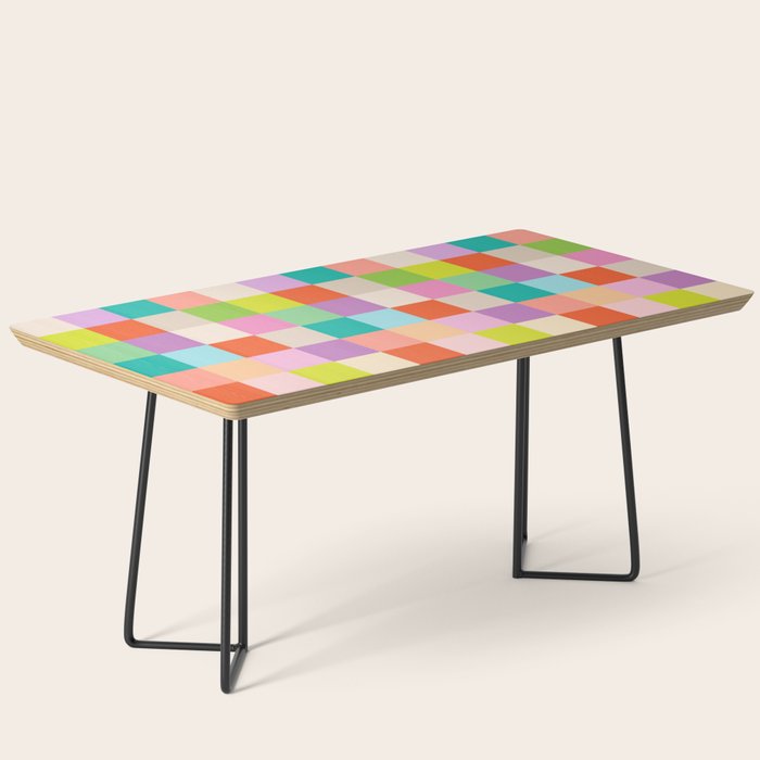 Bright Checks Coffee Table Gallery Image 1