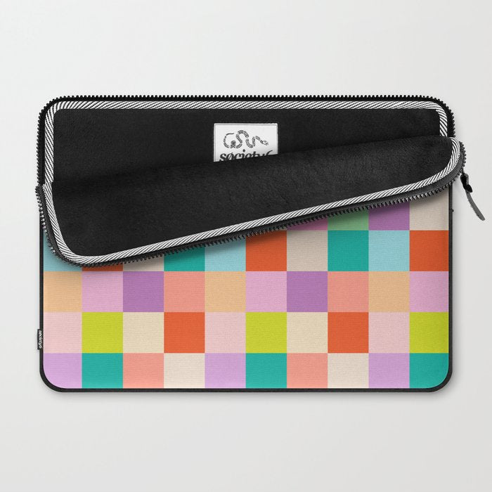 Bright Checks Laptop Sleeve Gallery Image 2