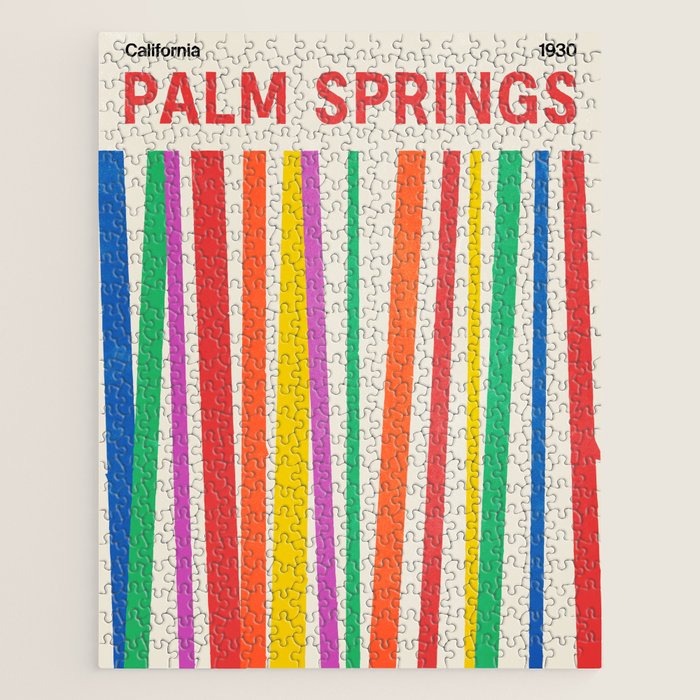 Palm Springs 1930: Retro Mid-Century Edition  Jigsaw Puzzle Gallery Image 1