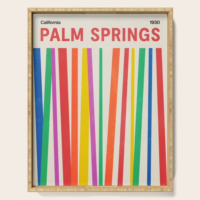 Palm Springs 1930: Retro Mid-Century Edition  Serving Tray Gallery Image 1