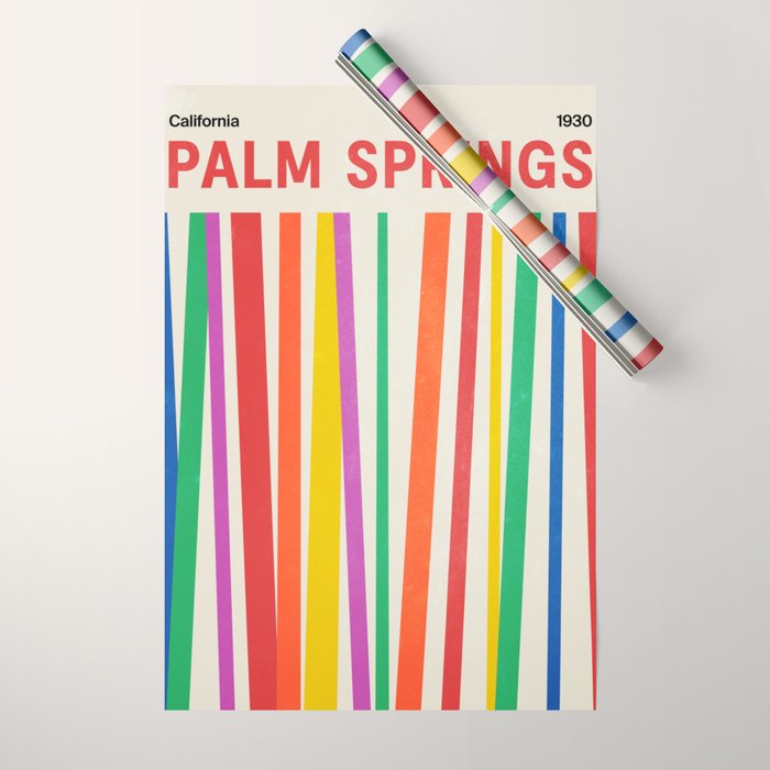Palm Springs 1930: Retro Mid-Century Edition  Wrapping Paper Gallery Image 1