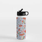Lovely Red Mushrooms - Bluebg Water Bottle Gallery Image 1