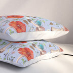 Lovely Red Mushrooms - Bluebg Pillow Sham Gallery Image 3