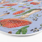 Lovely Red Mushrooms - Bluebg Bath Mat Gallery Image 3