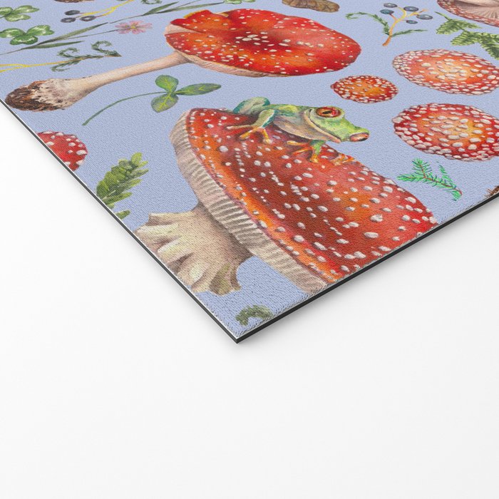 Lovely Red Mushrooms - Bluebg Welcome Mat Gallery Image 2