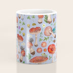 Lovely Red Mushrooms - Bluebg Coffee Mug Gallery Image 4