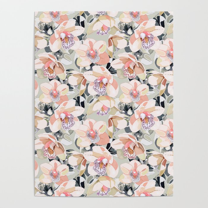 Tropical flowery leafy A Poster Gallery Image 1
