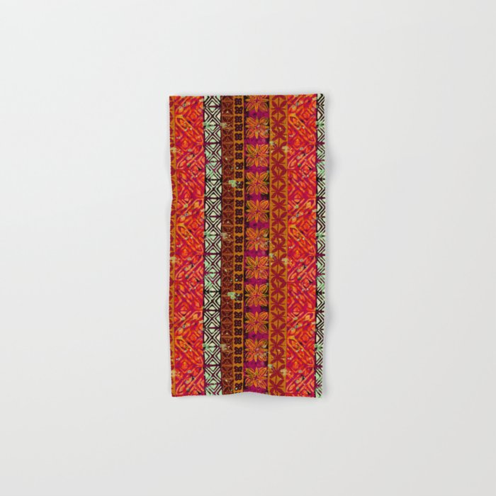 Vintage Hawaii Barkcloth Beachy design 204b Bath Towel Gallery Image 1