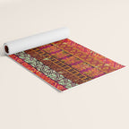 Vintage Hawaii Barkcloth Beachy design 204b Yoga Mat Gallery Image 2
