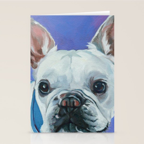 French Bulldog Oil Painting Portrait Stationery Card Gallery Image 2