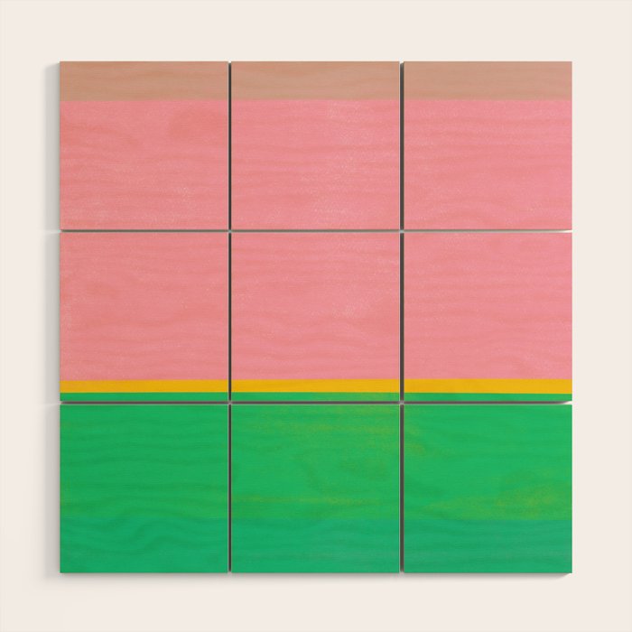 stripe study 42 Wood Wall Art Gallery Image 1