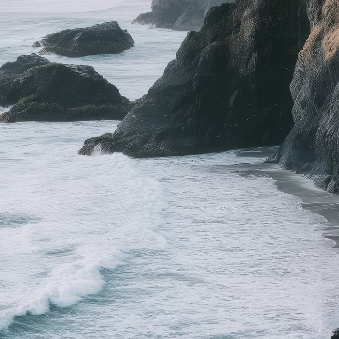 Waves Below Pines - Pacific Northwest Coast Wall Art Coffee Mug Gallery Image 2