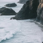 Waves Below Pines - Pacific Northwest Coast Wall Art Coffee Mug Gallery Image 2