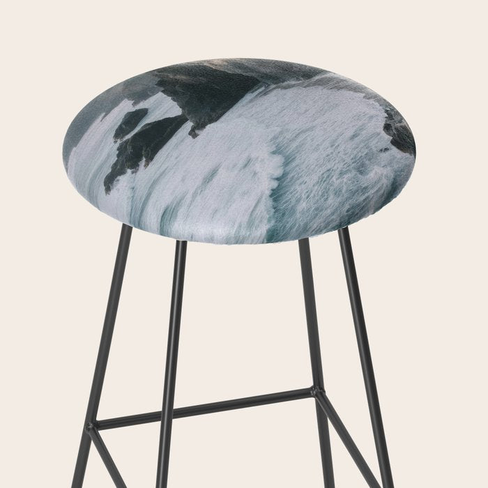 Waves Below Pines - Pacific Northwest Coast Wall Art Stool Gallery Image 2