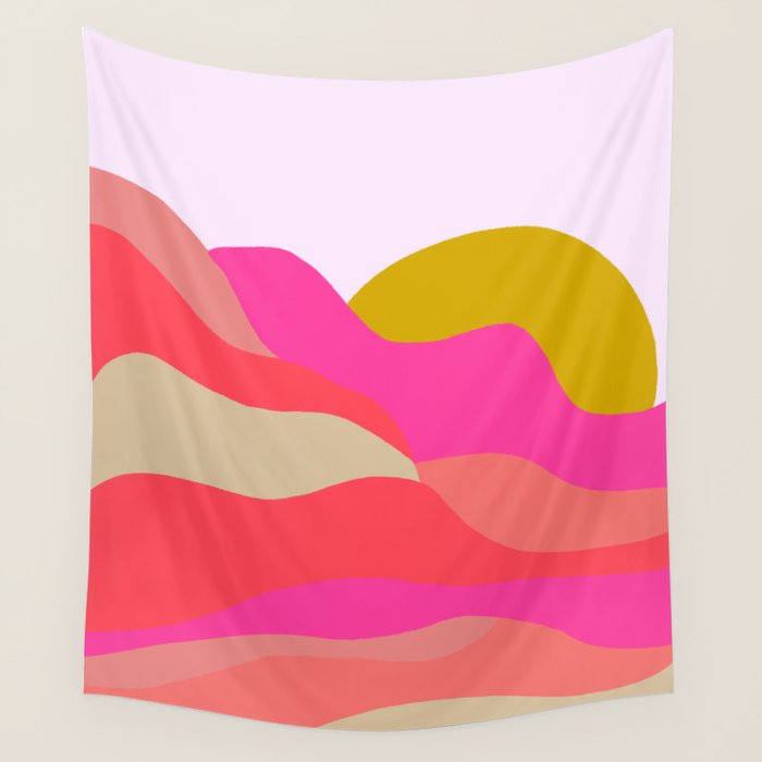 Adelaida, mountain sunset Wall Tapestry Gallery Image 4