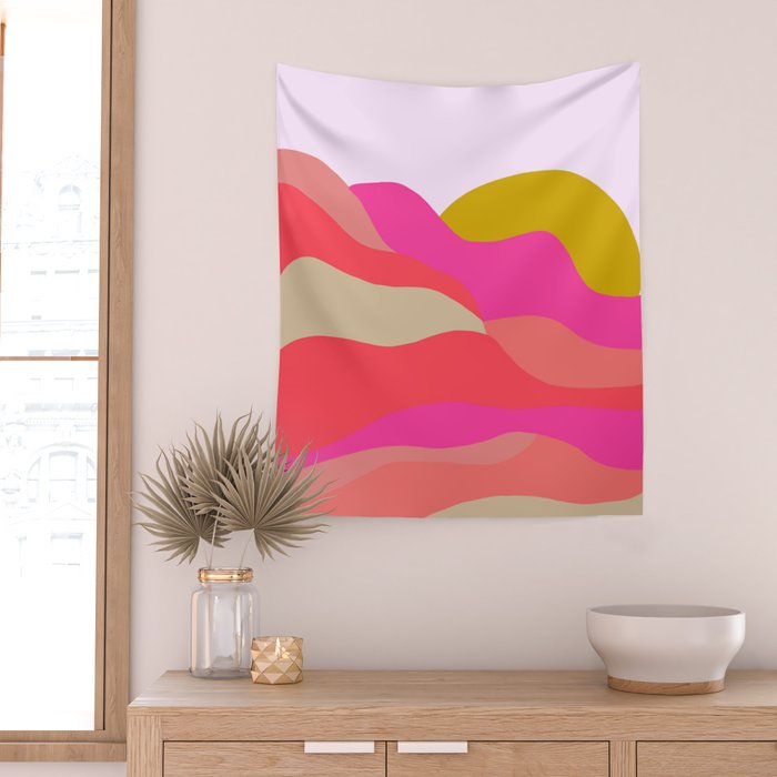 Adelaida, mountain sunset Wall Tapestry Gallery Image 2