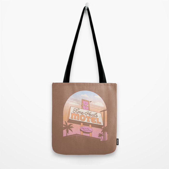 TIME HEALS - Mocha Mousse - Inspired by PANTONE 17 1230 Mocha Mousse Tote Bag Gallery Image 2