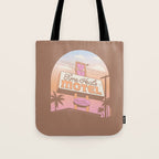 TIME HEALS - Mocha Mousse - Inspired by PANTONE 17 1230 Mocha Mousse Tote Bag Gallery Image 1