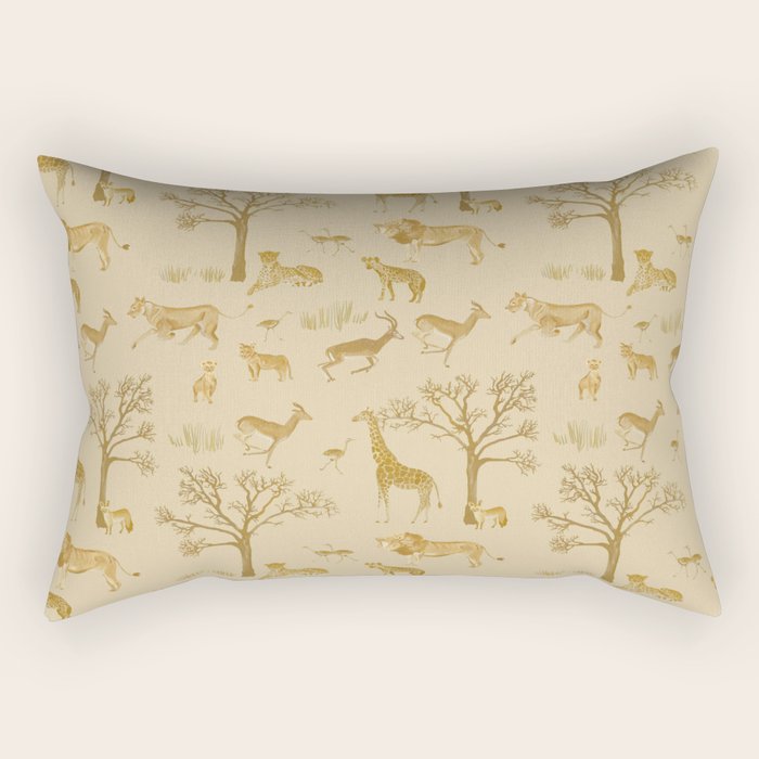 Safari in the Serengeti Rectangular Pillow Gallery Image 2