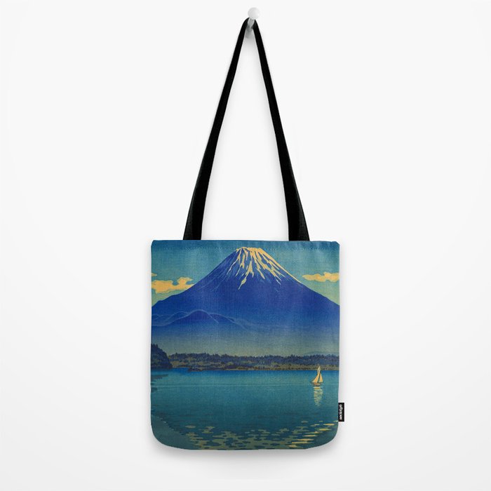 Tsuchiya Koitsu Vintage Japanese Woodblock Print Mount Fuji Tote Bag Gallery Image 2