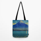 Tsuchiya Koitsu Vintage Japanese Woodblock Print Mount Fuji Tote Bag Gallery Image 2