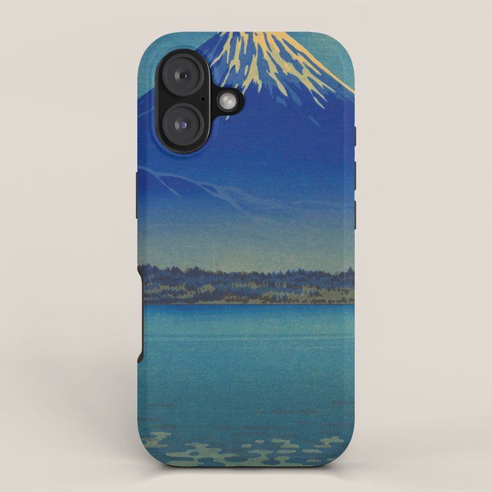 Tsuchiya Koitsu Vintage Japanese Woodblock Print Mount Fuji iPhone Case Gallery Image 1