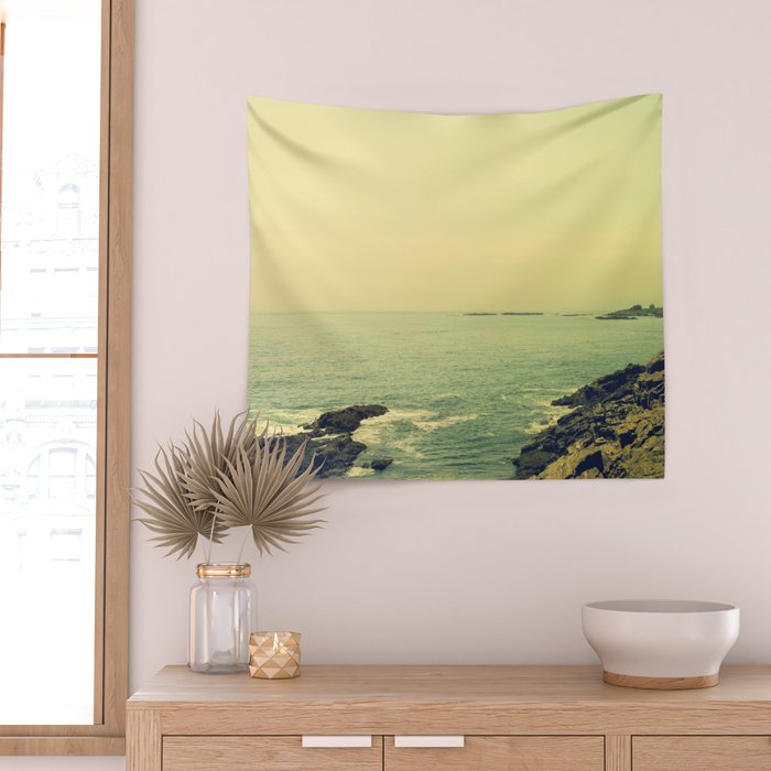 Sunday by the Sea Wall Tapestry Gallery Image 2
