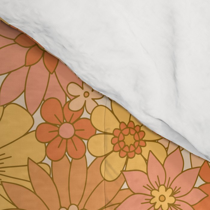 70s Retro Daisy Floral Comforter Gallery Image 4