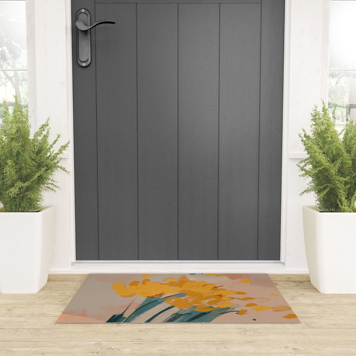 Bouquet Of Summer Sunshine Welcome Mat Gallery Image 3