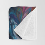 Multi Feather Splash Throw Blanket Gallery Image 3