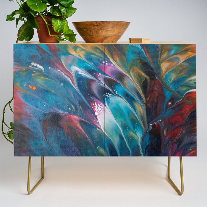 Multi Feather Splash Credenza Gallery Image 1