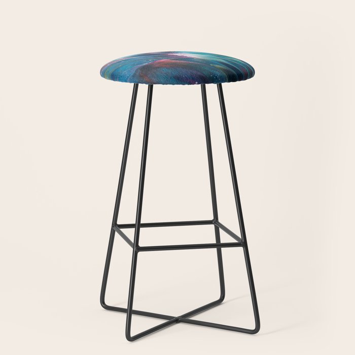 Multi Feather Splash Stool Gallery Image 1