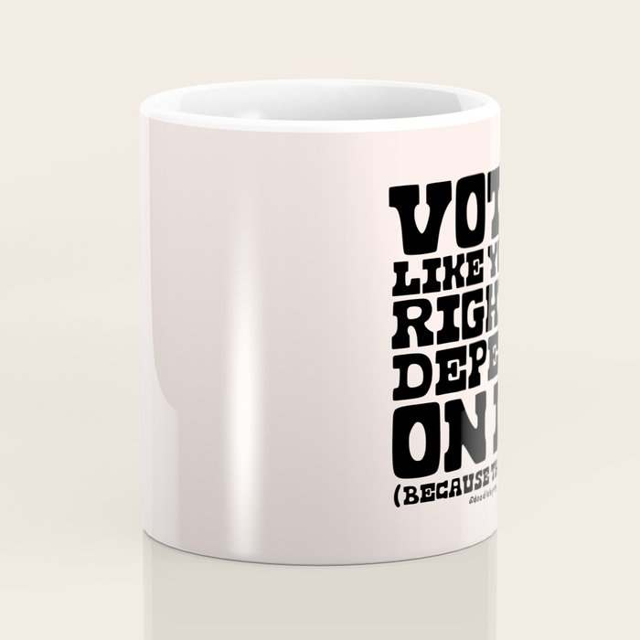Vote Like Your Rights Depend On It in Black Coffee Mug Gallery Image 4