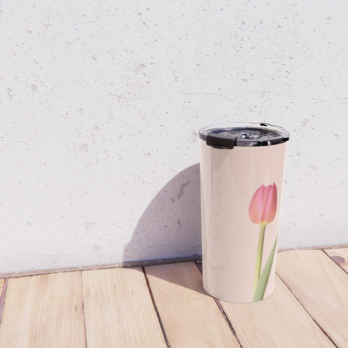 The pink tulip | Floral photography | Flower botanical photograph Travel Mug Gallery Image 4