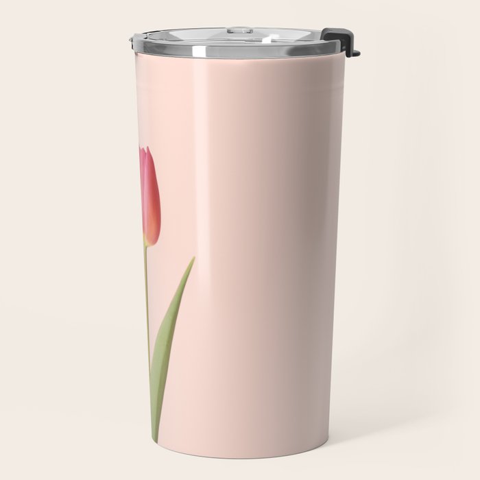 The pink tulip | Floral photography | Flower botanical photograph Travel Mug Gallery Image 2