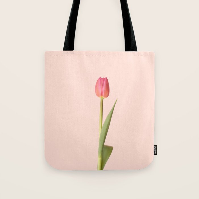 The pink tulip | Floral photography | Flower botanical photograph Tote Bag Gallery Image 1