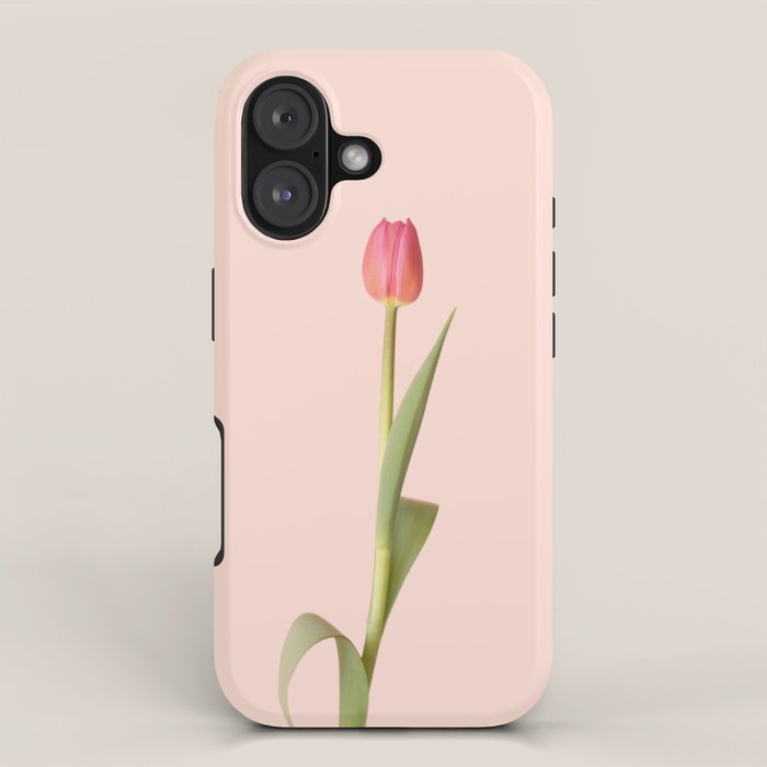 The pink tulip | Floral photography | Flower botanical photograph iPhone Case Gallery Image 1